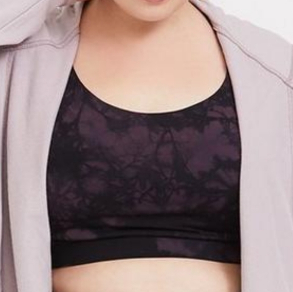 torrid Other - TORRID Space-Dye Knit Crop Active sport bra